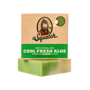 Dr. Squatch Bar Soap, Cool Fresh Aloe – Blue Claw Co. Bags and