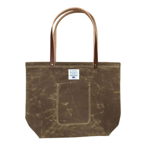 Waxed Canvas Market Tote, Tan