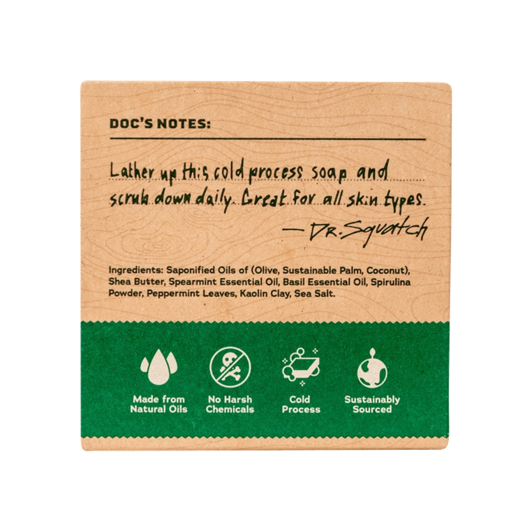 Dr. Squatch Spearmint Basil Natural Soap for Men – SportsnToys