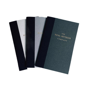 3 Pack Grey Scale Notebooks - Small
